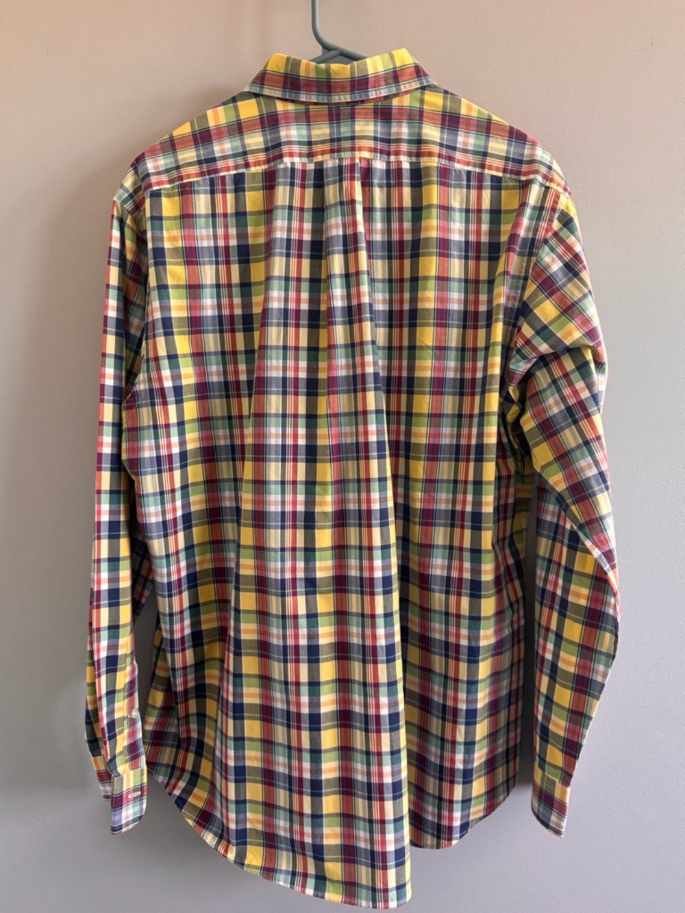 Polo by Ralph Lauren Multi-Color Custom Fit Madras Plaid Button-Down Men’s XL - Picture 3 of 5